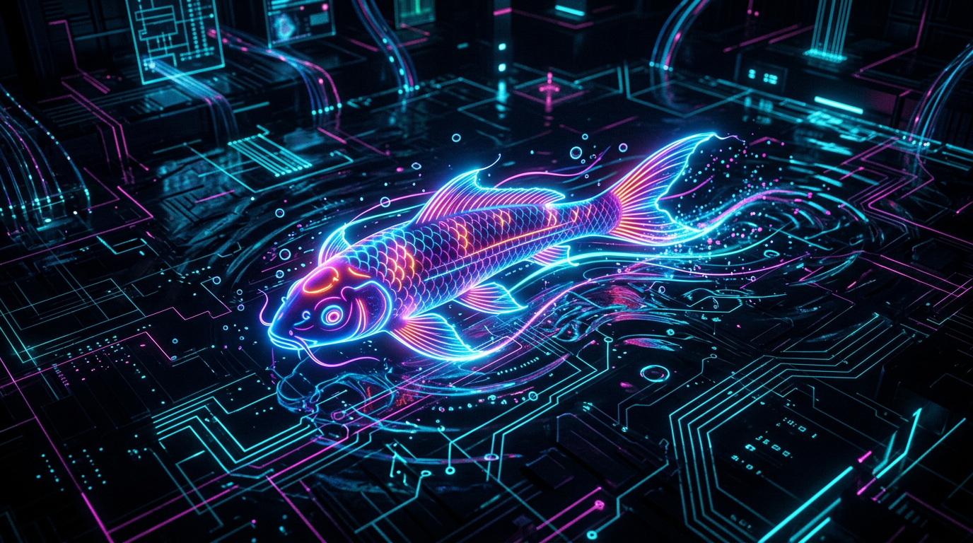 Concept artwork for Neon Koi